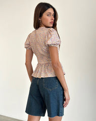 Ajasi Blouse in 70s Prairie Girl