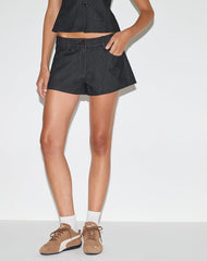 Elegi Hot Pant in Stretch Denim Indigo