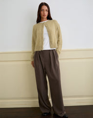Audrina Cardigan in Fluffy Knit Sage