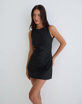 Ayana Backless Mini Dress in Black