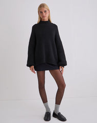 Amato Oversized Jumper in Black