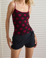 Blazy Tie Shorts in Black