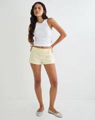 Blazy Tie Short in Lemon