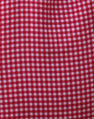 Brie Frill Tote Bag in Red Gingham