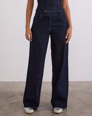Nuvia Trousers in Chambray Indigo