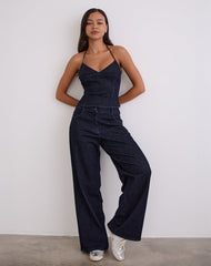 Nuvia Trousers in Chambray Indigo