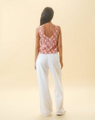 Wasic Wide Leg Trouser in White