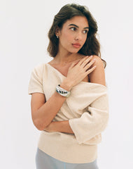 Darusa Top in Dispersed Sequin Gold