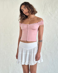 Dovica Corset Top in Pink Lady