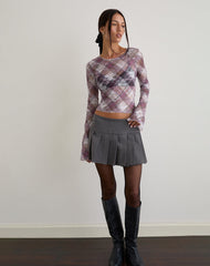 Eireen Top in Country Check Multi