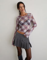 Eireen Top in Country Check Multi