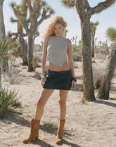 Etta Knitted Vest Top in Sage