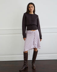 Esmeray Midi Skirt in Retro Polka Dot