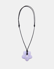 Flower Necklace in Resin Lilac