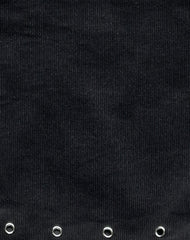 Gundar Eyelet Bag in Babycord Black