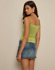 Jasila Vest Top in Green