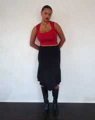 Jinsu Crop Top in Adrenaline Red