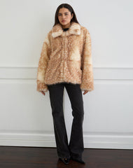 Joji Jacket in Beige Bambi Print