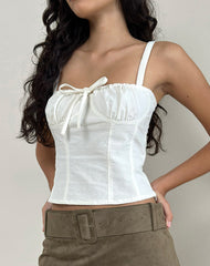 Kamden Cami Top in Linen Ivory