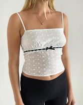 Katisa Top in Broderie White