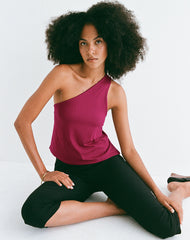 Klazari Top in Rayon Jersey Burgundy