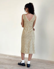 Lavisha Midi Dress in Washed Ditsy