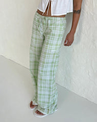Lirura Trouser in Table Cloth Neo Mint