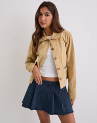 Lupi Micro Skirt in Chambray Vintage Blue