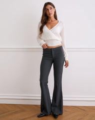 Malvinas Trouser in Tailoring Grey Stripe