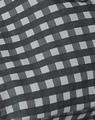 Nagisa Bow Bag in Tonal Gingham Black Grey