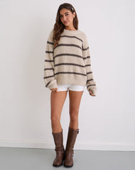 Namirta Jumper in Mono Stripe Oat