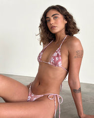Lentra Bikini Bottom in Hibiscus Floral