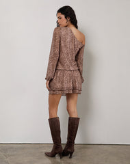 Papinka Dress in Mesh Vintage Paisley Pink