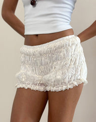 Poci Short in Fresia Broderie Ivory