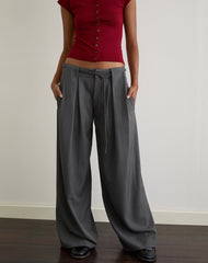 Rivela Tie Waist Trouser in Grey