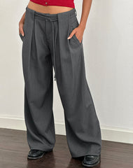 Rivela Tie Waist Trouser in Grey