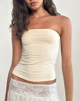 Shaelo Bandeau Top in Buttermilk