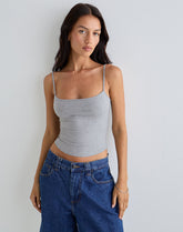 Solay Vest Top in Grey Marl