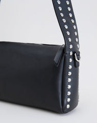 Studded Shoulder Bag in Black