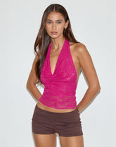 Varys Top in Orchid Lace Hot Pink