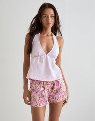 Verie Boxer Shorts in Blossom Floral Pink