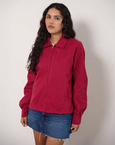 Vita Bomber Jacket in Adrenaline Red