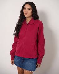 Vita Bomber Jacket in Adrenaline Red