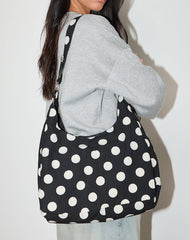 Aimi Bag in Large Polka Black