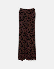 Alfreda Maxi Skirt in Garden Floral Brown