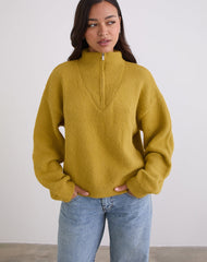 Atine Jumper in Ochre Mustard