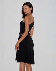 Laudine Midi Skirt in Black