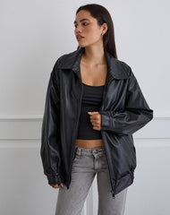 Cavita Jacket in PU Black