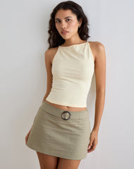 Dudley Vest Top in Buttermilk