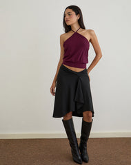 Dyilla Halter Top in Deep Purple
